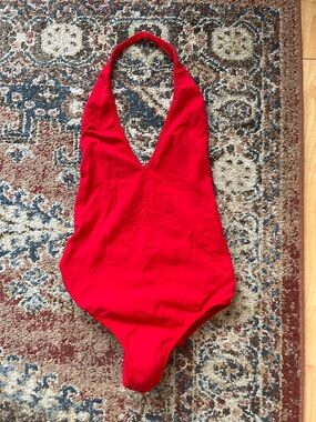 American Apparel Red Cotton top/leotard size medium